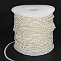 Miniatyrbilde 3 av 5: 3mm 50m Imitert Perleperler Garland String Perleperlerull Strand for DIY Håndverksprosjekt Bryllupsfestdekorasjon (Beige)