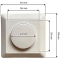 Miniatyrbillede 2 af 3: 2 STK LED Lysdæmper, Forsænket, Hvid