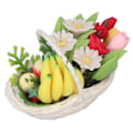 Miniatyrbild 5 av 8: 1:12 DIY Simuleringsdockhus Blomkorg Miniatyr Konstgjorda Blommor Dockhus Dekorationer