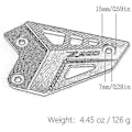 Miniatyrbillede 4 af 4: Motorcykel Bageste Fodhvilere Til Kawasaki Z900 2017-2022 - Aluminium (sort)