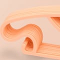 Miniatyrbillede 4 af 6: 10 STK børneopbevaringsbøjler plastik tyk bue knude frakketørrer bøjle til småbørn Baby Orange