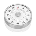 Miniatyrbillede 4 af 8: Visuel timer 60 minutters magnetisk mekanisk visuel nedtællingstimer med indtrækkeligt stativ til madlavningseksamen sovetid