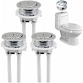 Miniatyrbillede 1 af 5: Sæt med 3 Skylleknapper 38 mm Dobbelt Tryk til Vandtank