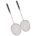 Miniatyrbild 3 av 8: 2 st badmintonsats set lätt järnlegering en bit badmintonracketar med förvaringsväska för nybörjare