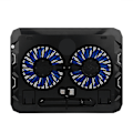Miniatyrbillede 4 af 8: Ultratynd USB Laptop Cooler Base 2 Mute Fan Notebook Cooling Pad Stand