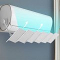 Miniatyrbillede 1 af 4: Aircondition Vindskærm Hjemme Guide Vind Åndbar Vindskærm Justerbar Teleskopisk Vindskærm Aircondition Justeringsstativ