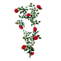 Miniatyrbild 1 av 5: 180 cm konstgjord pionblomma rotting, lindad runt grön växtbakgrund, växtblomväggdekoration inomhus (2 st) D