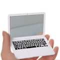 Miniatyrbillede 2 af 4: 1 stk. Laptop-formet Makeupspejl, Mini Lommespejl, Bærbart Kompakt Makeupspejl