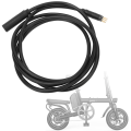 Miniatyrbilde 2 av 8: 9-pins hjulmotorforlengelseskabel for elektrisk sykkel, hunn-til-hann-ledning E-sykkeltilbehør (1,5*1600 mm)