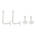 Pikkukuva 6 / 8: 4kpl Hiusnauhan pidike jalusta Scrunchie Organizer Clear Glitter Adhesive Hiustarvikkeet Seinäkoukut