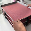 Miniatyrbillede 5 af 5: 8 Sæt med Bakke Stablere|Kagebageplade Stablere|Kageplade Stablere, Pladsbesparende Bage Tilbehør Sort