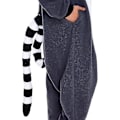 Miniatyrbilde 5 av 5: Halloween-kostyme for voksne med dyr og sjødyr - Morsomt og stilig! Medium Lemur