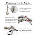 Miniatyrbild 3 av 5: Watch Link Pin Remover Tool Kit med 3 extra stift för watch