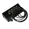 Miniatyrbillede 8 af 8: 5,25 tommer USB2.0 hub frontpanel multifunktionel 4 porte 19-pin optisk drev frontpanel til 5,25 tommer pc-computertaske