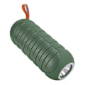 Miniatyrbild 4 av 8: Vattentäta Bluetooth-högtalare för utomhusbruk, stereo, subwoofer, bärbar, med ficklampa, grön