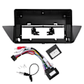 Miniatyrbillede 1 af 8: 10,1 tommer skærm bilradio stereo fascia 2 DIN instrumentbræt ramme installationskit erstatning til X1 E83 2010‑2014
