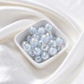 Miniatyrbilde 2 av 5: 30-50 stk. Fargerike AB Frostet Klare Akrylkuler for DIY Smykkefremstilling Håndlagde Tilbehør Størrelse 8-15mm FrostedBlue 8mmx50stk
