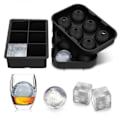 Miniatyrbilde 3 av 8: Iskubbeform Isbitkule Ball Maker Mold Silikonboks Enkel Utgivelse med Lokk for Bar Hjem