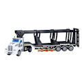 Miniatyrbillede 1 af 8: 1:48 Tilbage træk container lastbil legetøj semi trailer tung lastbil ABS transport lastbil legetøj med åben bagdør til børn 412 4 langt hoved