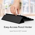 Miniatyrbillede 3 af 5: Sort, beskyttende etui til iPad10.2/iPad10.5/iPad9/iPadAri3, tyndt og blødt tri-fold stand smart etui, automatisk sleep/wake up etui med penneholder