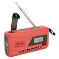 Pikkukuva 5 / 8: Käsikammen hätäradio monitoiminen FM AM WB kannettava aurinkoradio kotitalouksien hätätilanteisiin ulkona