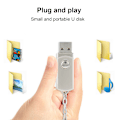 Miniatyrbild 7 av 8: Silver Metal Rotating U Disk för Windows 98 / 2000 / XP / Vista / 7 / 8 / 10 / Linux 2.4256G