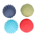 Miniatyrbillede 5 af 8: 4 stk. Baby Sensoriske Bolde Teksturerede Forskellige Farve Form Palm Massage Squeeze Ball Legetøjssæt