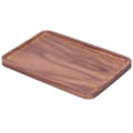 Miniatyrbillede 7 af 8: Valnød Serveringsplade Firkant Dekoration Frugt Mad Dessert Plade Bakke Træ BBQ Plade 25x17x1.5