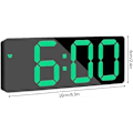 Miniatyrbild 2 av 5: Digital Väckarklocka, LED Digital Sängklocka Batteridriven med Snooze, Justerbar Ljusstyrka, US