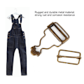 Miniatyrbild 7 av 8: 10 st/ set Metall Justerbar rem Spännen Knapp för Haklapp Byxor Jeans Barnkläder 2,7 cm (Brons)