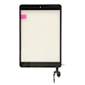 Miniatyrbillede 1 af 8: Tablet Digitizer Touch Screen Hærdet glas Tablet Digitizer Touch Screen Erstatning med Hjem-knap til Mini 3 Black