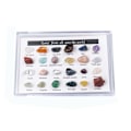Miniatyrbild 1 av 8: Jul Adventskalender 24 st Ore Leksaker Naturlig Kristall Agat Sten Stenar Mineral Presentförpackning Leksaker Jul Ore Leksaker för Skola Sovsal