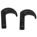 Miniatyrbilde 6 av 8: 2 stk. RC metallstøtfanger tilhengerkrok sigd autentisk redningsbilkrok for Axial SCX24 1/24 svart