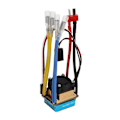 Miniatyrbilde 7 av 8: 320A dobbeltveis børstet ESC med vifte 3A 5V 3 moduser vanntett universell multippel beskyttelse RC båt ESC 1 til 2