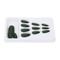 Miniatyrbillede 8 af 8: 24 STK falske fingernegle Lang tryk fuld dækning Fake Color Art Nails til DIY Nail Art SalonF127