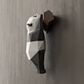 Pikkukuva 5 / 8: Suloinen Panda 3D-paperimalli DIY Eläin Papercraft Toimintahahmot Palapelit Lapsille Lahja Seinälle Kiinnitettävät Koristeet