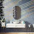 Miniatyrbilde 5 av 5: 3 Ruller Dekorative Striper Selvklebende Gulltape Metallisert Polyester Folie Tape Gull Washi Tape For Aksentvegg Detaljering Grafisk Bil Og Båt Utsmykning