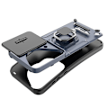 Miniatyrbillede 3 af 5: Til Huawei Pura 70 Ultra Cover Stativ Stødsikker Robust PC+TPU Telefon Cover Kamerabeskyttelse-B6 Grå