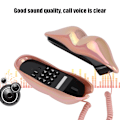 Miniatyrbilde 8 av 8: WX 3016 Telefon med munnens leppeform - Hjemmekontor - Fasttelefon (fargerik rosa)