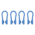Miniatyrbillede 2 af 8: 4 stk. Håndtrykspunktklemme Blomsterform Reducer spænding Universal Mini Migræne Relief Clip Blå