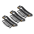 Miniatyrbillede 8 af 8: 100 STK Pyk Clips Usynlig Vindtæt 8 Tænder Hårforlænger Clips til Hat Fixing Sort