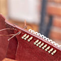 Miniatyrbild 4 av 5: 24 st Läder Sömnad Lokaliseringsnålar, DIY Sutur Positioneringsnål