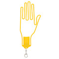 Miniatyrbillede 2 af 8: 2 STK ABS Gule Golfhandsker Holder Holder Rack Beskyttelse Båre Shaper Støtteramme Bracket Værktøj Gul