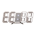 Miniatyrbild 1 av 4: 3D LED Väggklocka 38 cm Nattlampa med Fjärrkontroll, Sovrumsinredning Digital Väggklocka med Alarm Timer Nattlampa Klocka för Sovrum Kontor Café Vardagsrum R