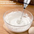 Miniatyrbilde 3 av 5: Elektrisk Melkeskummer Eggvisp, Håndholdt USB Oppladbar Kaffeskummer Elektrisk Dobbel Visp med Tre Gir Justerbar Skummaskin