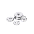 Miniatyrbilde 1 av 4: 100 stk. M4 x 12 mm x 1 mm brede flate skiver, 304 rustfritt stål, vanlig finish