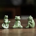 Miniatyrbilde 3 av 5: Froskepynt, skrivebordste-favoritt te-spiller dekorasjoner møbler, C