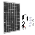 Pikkukuva 1 / 8: 20 W 30 W joustava power auton akun lataus USB DC5521 kaksoislähtö aurinkopaneeli