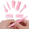 Pikkukuva 5 / 8: 7 kpl/ set Gua Sha Resin Massage Board Tool Hartsi Hieronta Ihonhoito Guasha Tool Set Anti Wrinkle Healthcare Beauty Tools