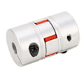 Miniatyrbild 8 av 8: Plum flexibel axelkoppling D40 L65 ID 12mm 6500rpm Hög vridning Aluminiumlegering Plum flexibel koppling
